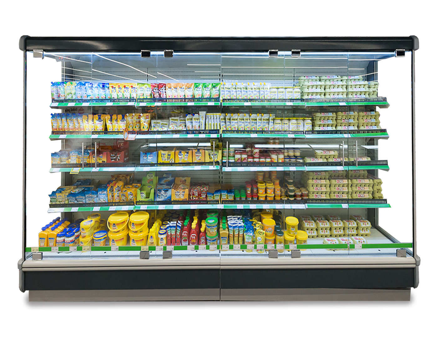 Продуктовое оборудование. Горка холодильная Costan 2b0026000. Стеллаж холодильный Rimini н9 2500 овощной. Холодильная горка планограмма. Холодильная витрина для молочной продукции.